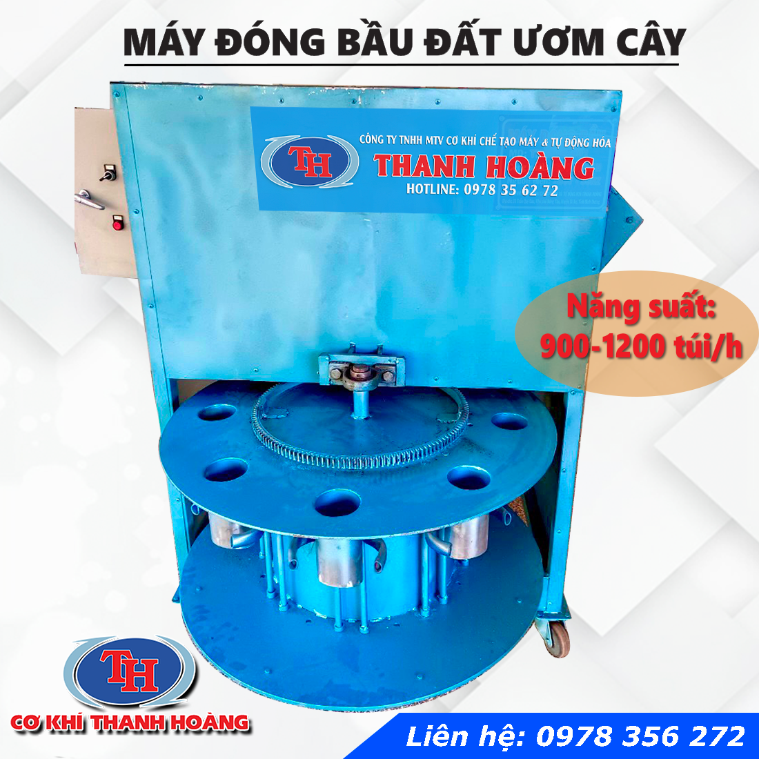 MÁY ĐÓNG BẦU ĐẤT ƯƠM CÂY TRỤC ĐỨNG